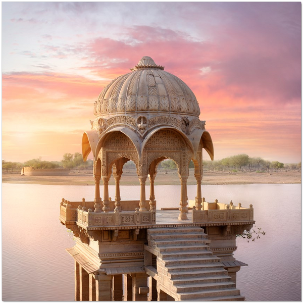 Canvas Minis _ Gadisar Lake, Rajasthan, India - Azra's Voyage