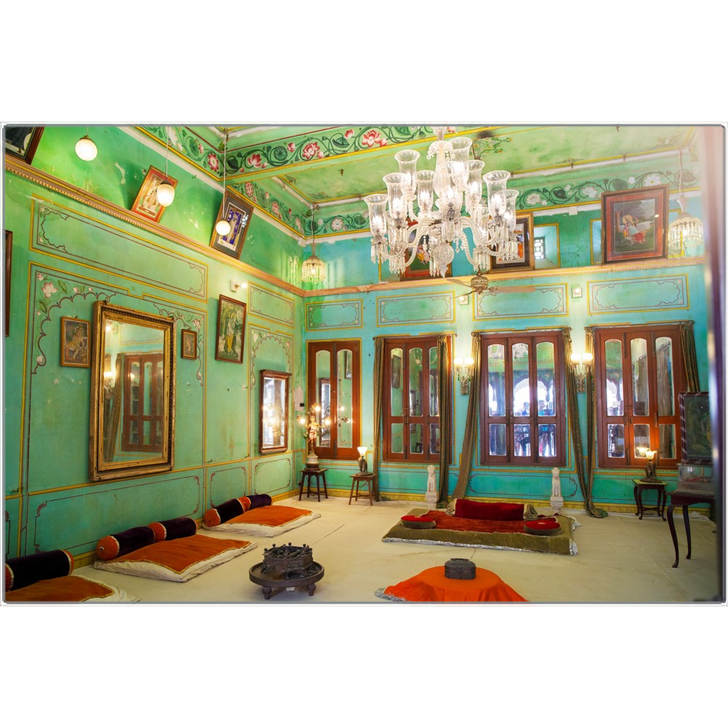 Metal Print _ City Palace, Green Room - Azra's Voyage
