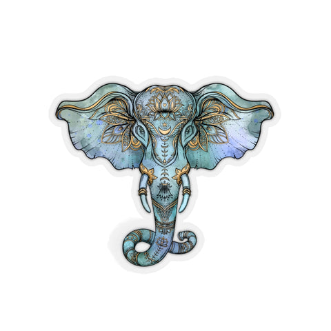 Kiss-Cut Stickers Elephant Blue - Azra's Voyage