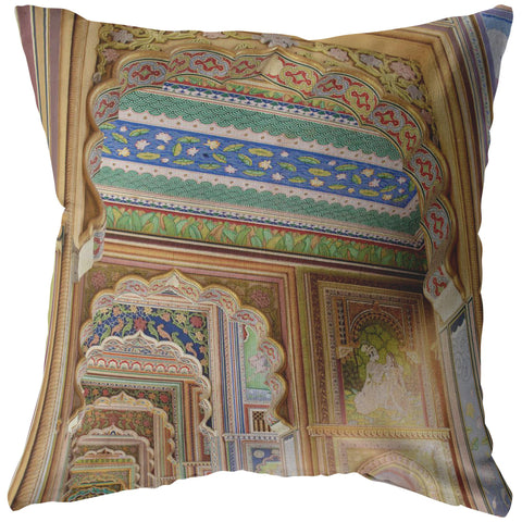 Decorative Throw Pillow_ Patrika Gate Right - Azra's Voyage