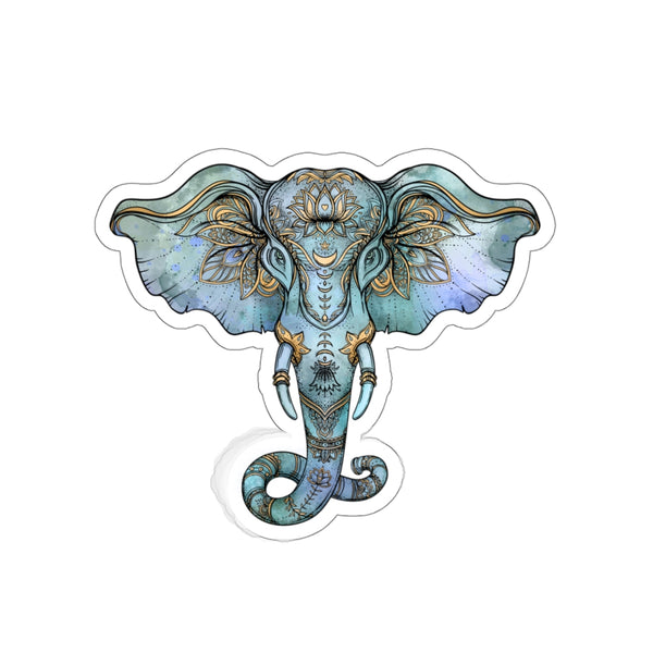 Kiss-Cut Stickers Elephant Blue - Azra's Voyage