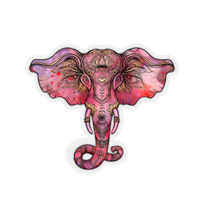 Kiss-Cut Stickers _ Elephant dark pink - Azra's Voyage