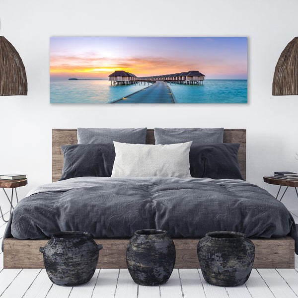 Beach Wall Art _ Tropical Tahiti canvas print - Azra's Voyage