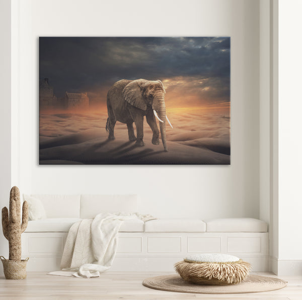 Canvas Art Print _ Elephant Wall Art - Azra's Voyage