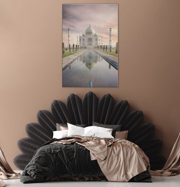 India Wall Art Canvas _ Taj Mahal ( PRINTED IN AND SHIPPED TO INDIA ONLY ) - Azra's Voyage