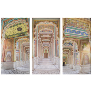 3 piece wall art _ Patrika Gate, Jaipur - Azra's Voyage