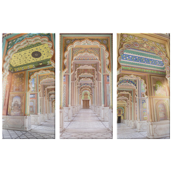 3 piece wall art _ Patrika Gate, Jaipur - Azra's Voyage