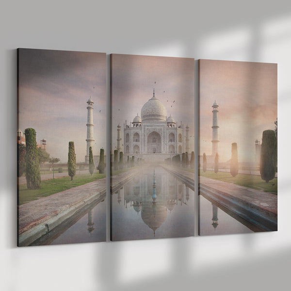 Three piece Canvas_ Taj Mahal