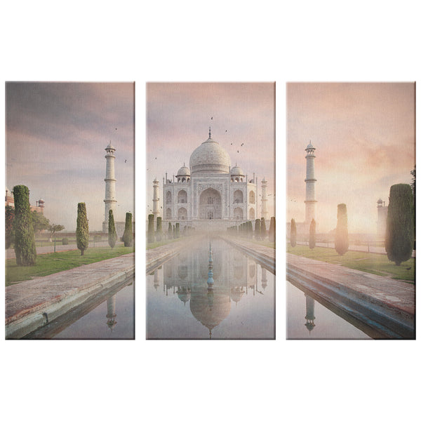 Three piece Canvas_ Taj Mahal