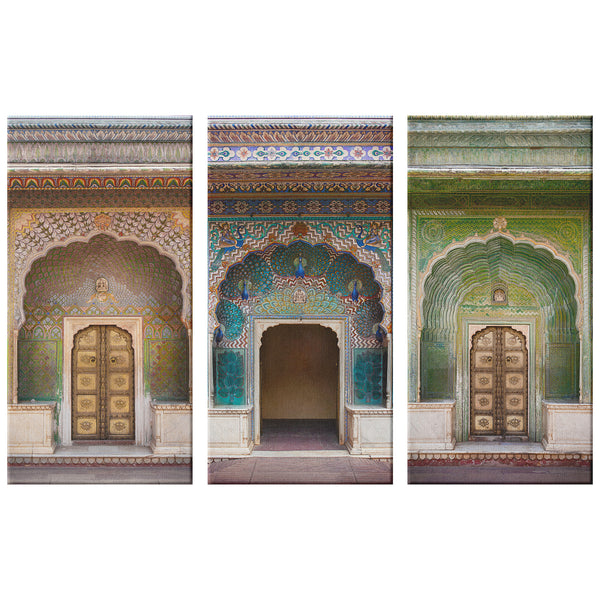 Three piece canvas doors