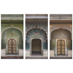 Canvas Print _ Boho wall art _ Jaipur City Palace Doors - Azra's Voyage