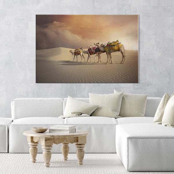 Canvas Art Print _ Thar Desert ( PRINTED IN AND SHIPPED TO INDIA ) - Azra's Voyage