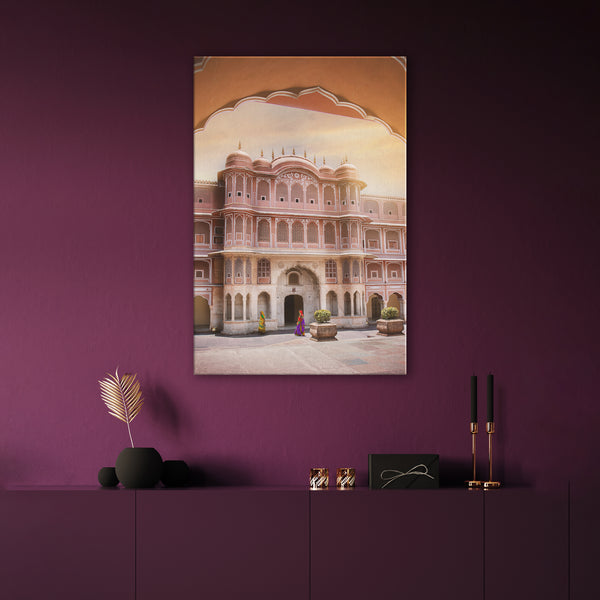 Canvas Art Print _ City Palace Jaipur ( Printed in and Shipped to India Only ) - Azra's Voyage