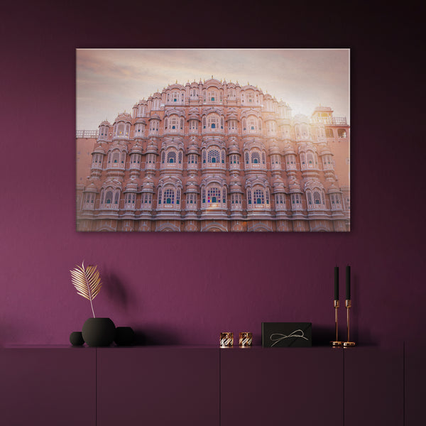 Canvas Art Print _ Hawa Mahal ( Printed in and Shipped to India Only ) - Azra's Voyage