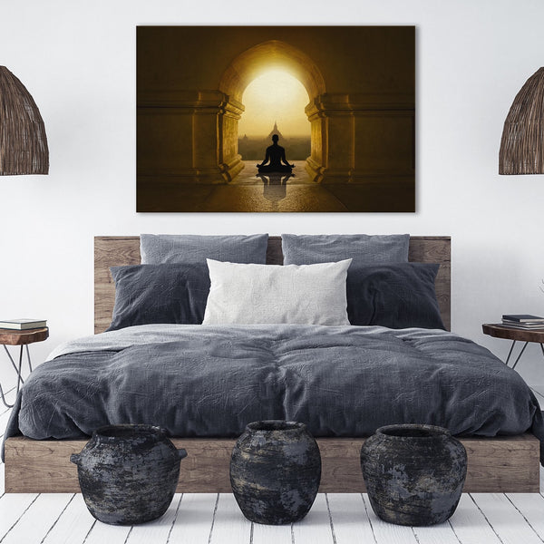 Canvas Art Print _ Buddha Wall Art ( PRINTED IN AND SHIPPED TO INDIA ) - Azra's Voyage