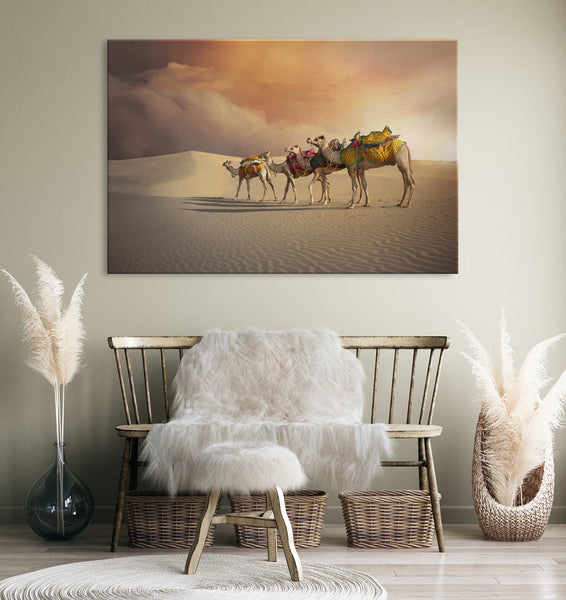 Canvas Art Print _ Thar Desert ( PRINTED IN AND SHIPPED TO INDIA ) - Azra's Voyage