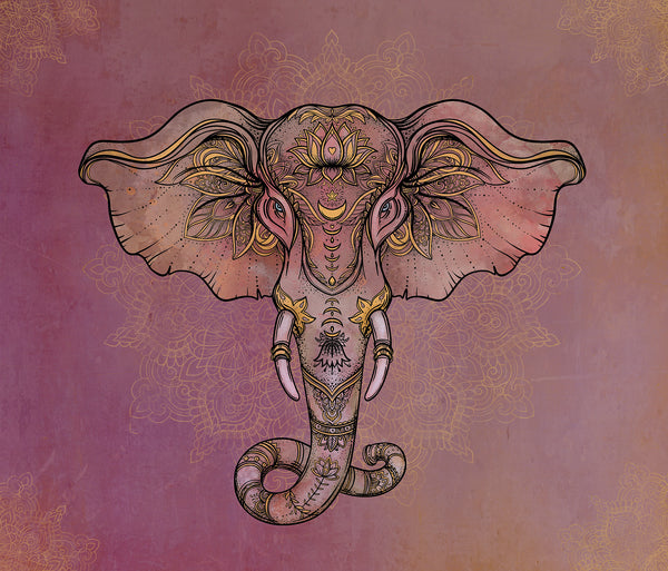 Tapestry_ Elephant Light Pink - Azra's Voyage