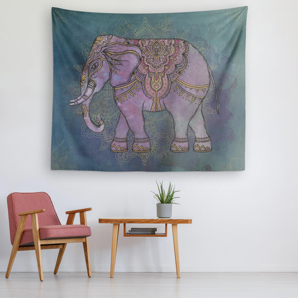 Tapestry_  Elephant Green - Azra's Voyage