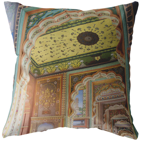 Decorative Throw Pillow _ Patrika Gate Left - Azra's Voyage