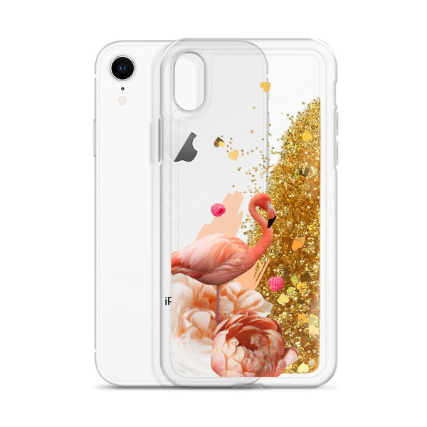 Liquid Glitter Phone Case_ Flamingo - Azra's Voyage