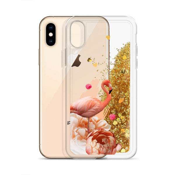 Liquid Glitter Phone Case_ Flamingo - Azra's Voyage