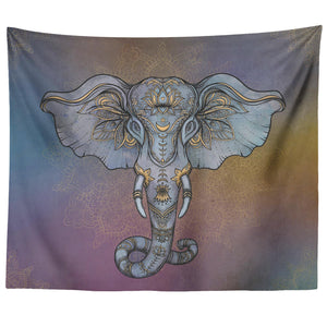 Tapestry_ Elephant Tie Dye - Azra's Voyage