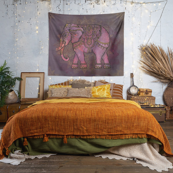 Tapestry _  Elephant Mandala - Azra's Voyage