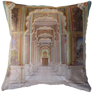 Decorative Throw Pillow_ Patrika Gate Main - Azra's Voyage